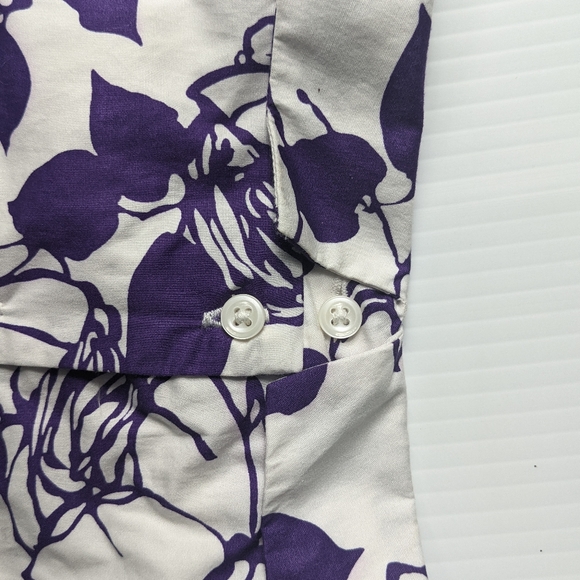 JANIE and JACK Purple Floral Sleeveless Top Sz 4 - Picture 7 of 9